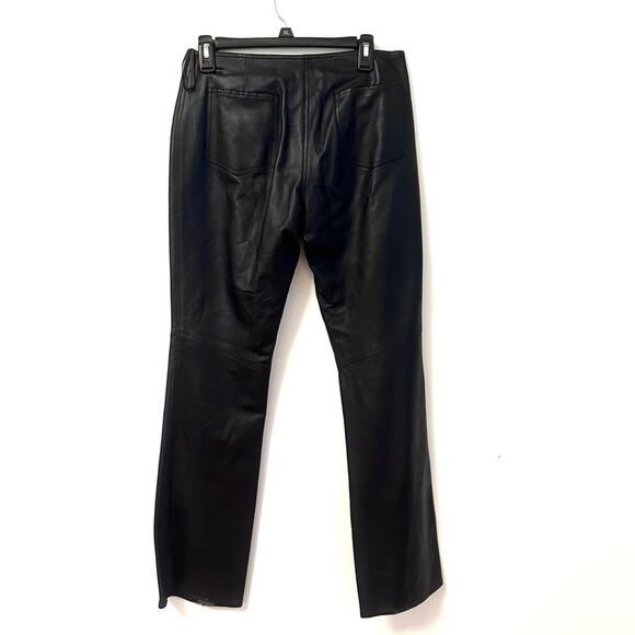 ELEMENTS by VAKKO - women's black faux leather pants - size 6 - Picture 4 of 10